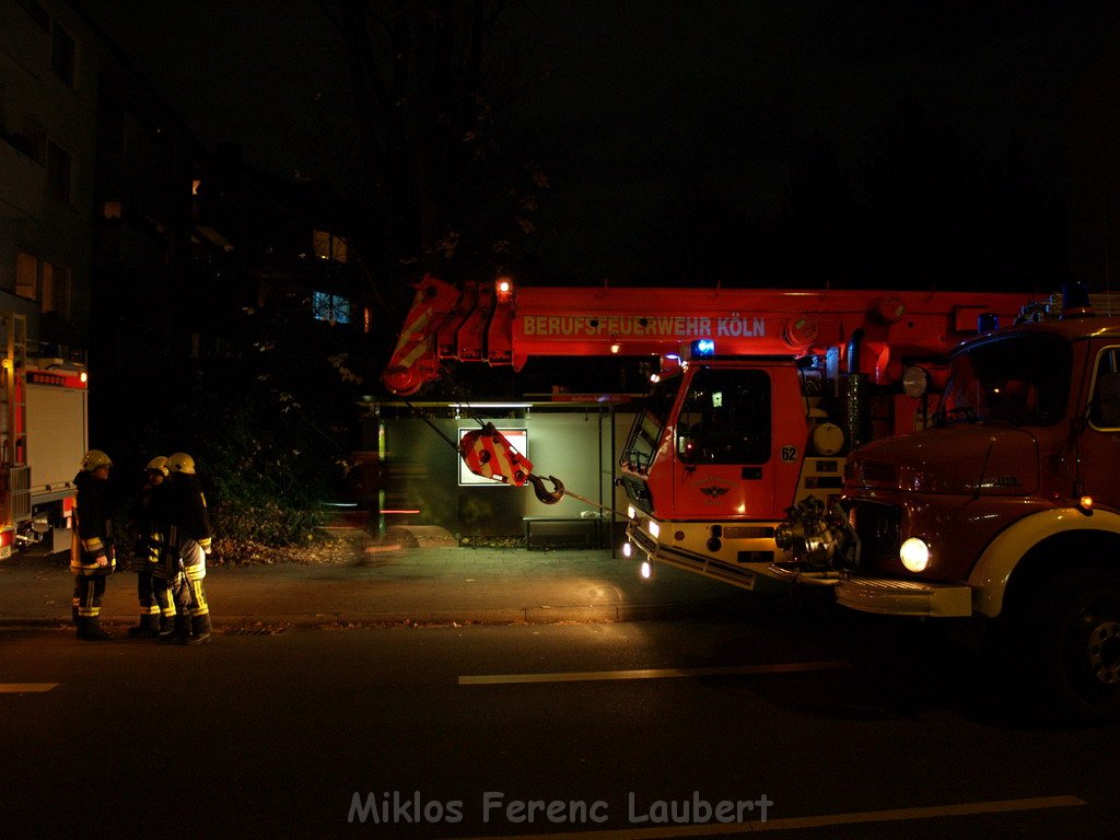 Brand KVB Zug U Bahn Koeln Venloerstr Aeussere Kanalstr   P001.JPG